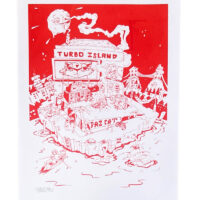 DAZCAT – Turbo Island – Screen-Print