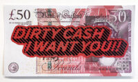 Sam Shrug – Dirty Cash I Want You – FAKE £50 Note